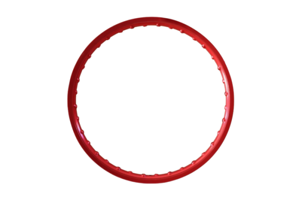 Felgenring 1,2x17" Aluminium Rot eloxiert